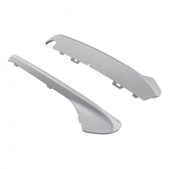 Bumper Fog Light Frame Trim Grille Nickel Grey For BMW X6 2015- 51117343259