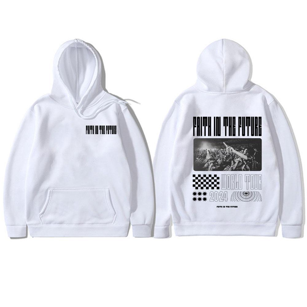 Faith In The Future Woeld Tour 2024 Hoodie Men Women Hip Hop Vintage Oversized Streetwear Male Fashion Casual Pullover Hoodies