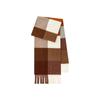 Womens Extra Long 100% Wool Scarf Winter Warm Plaid Shawl Soft Knitted Wrap Cold Weather
