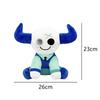 New Model Game Accessories - Blue Double-horned Plush Toy Featuring Cartoon Anime Characters - Birthday and Christmas Gift
