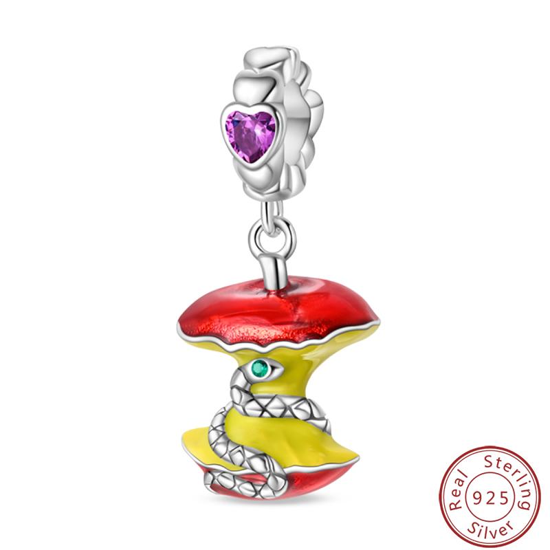 Red Copper Pomegranate Lipstick Apple Ladybug Playing Cards Charms Beads 3Mm Diy Fine Jewelry