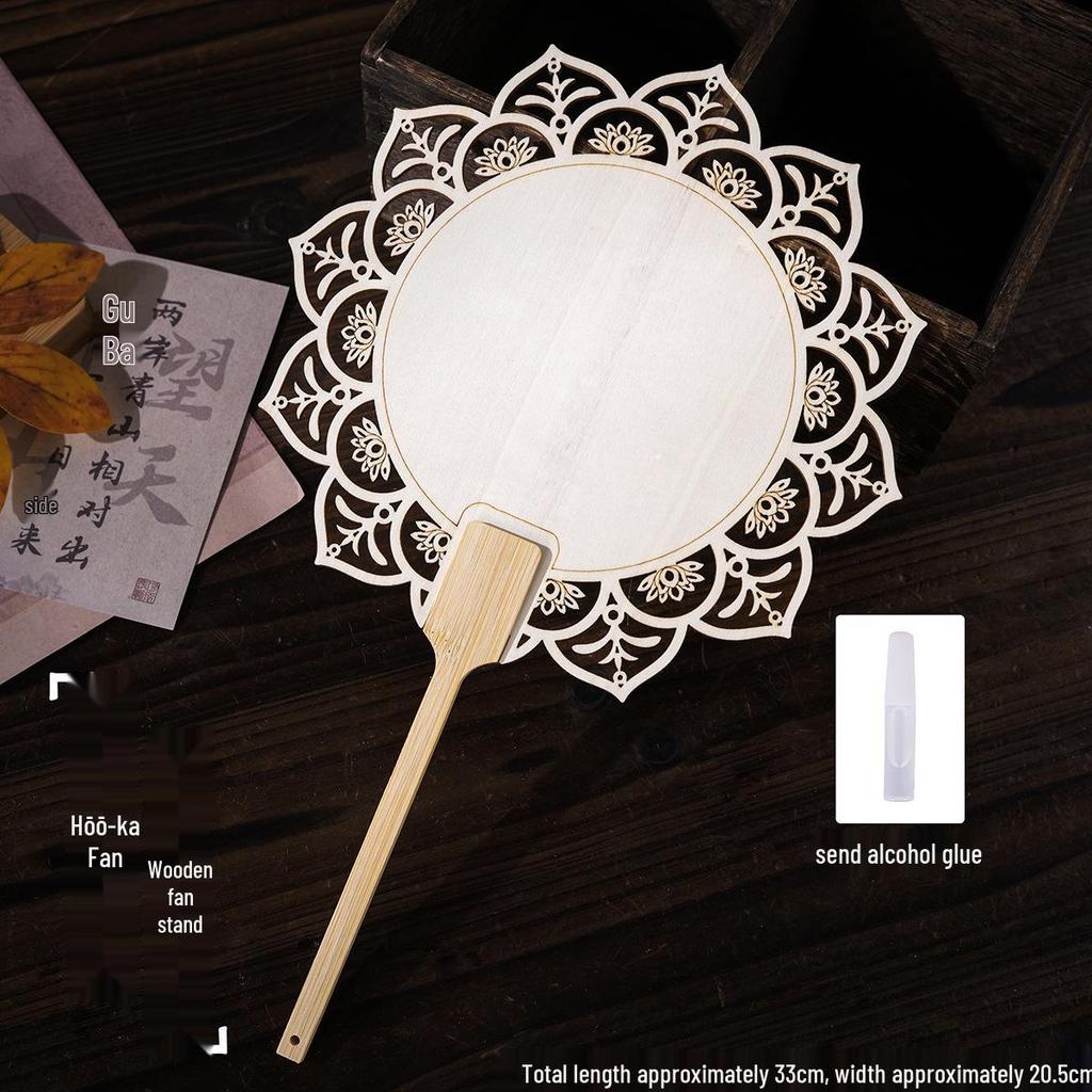 Handmade DIY Song Jin Pearl Fan Kit – Chinese Style Gift for Mother's Day, Team Building, and Salons