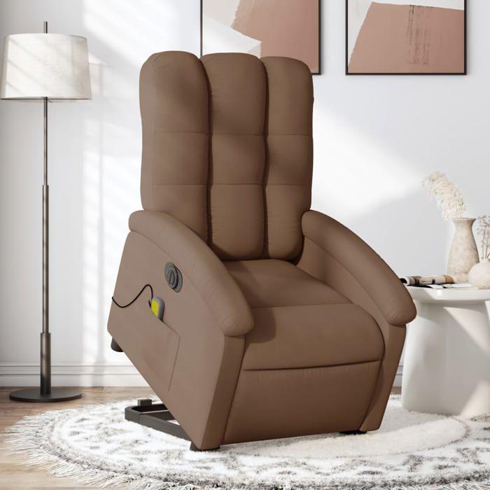 VidaXL Electric Massage Recliner, Relaxation Chair with Adjustable Backrest and Footrest, Seat of 3204132