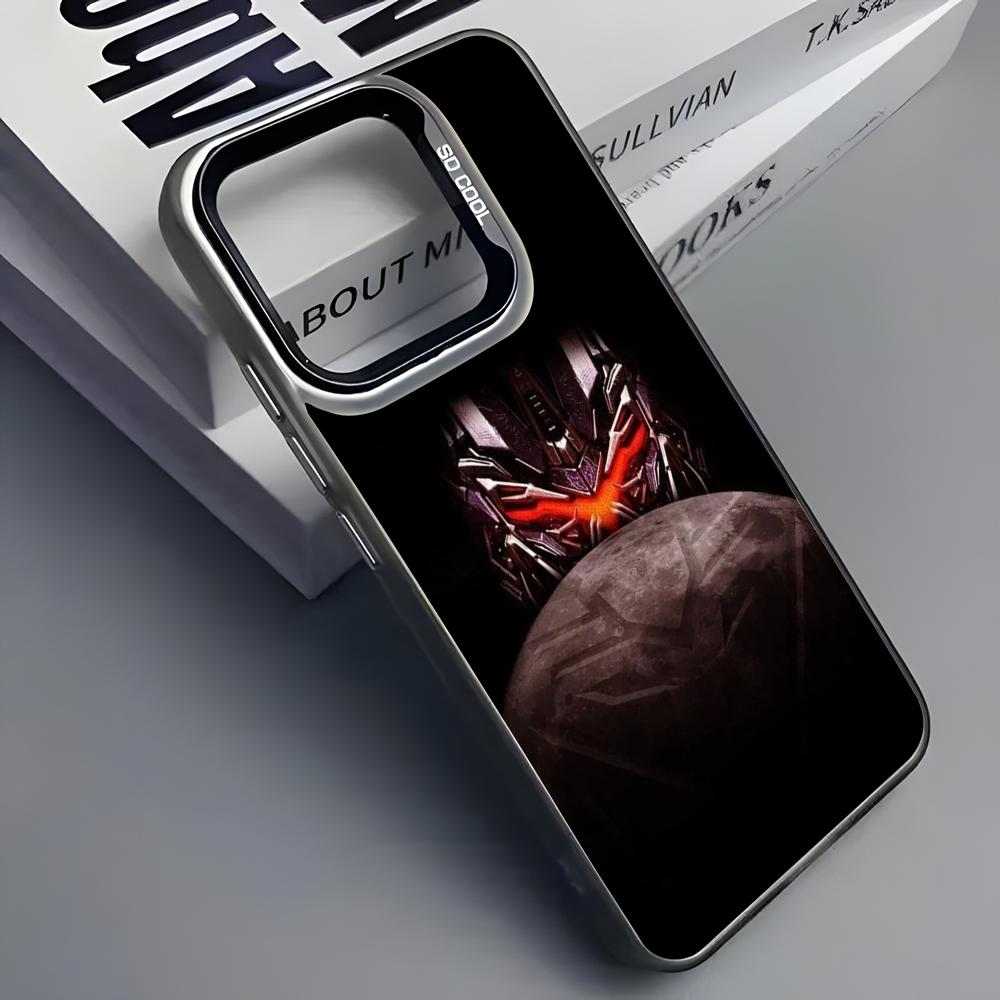 T-Transformers Autobot Phone Case For iPhone 16 15 14 13 12 11 Pro Max Grey Black Matte Laser Metallic Aurora Funda