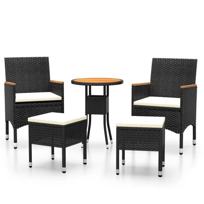 VidaXL Salon de Jardin 5 pcs Mobilier de Patio Ensemble de Meubles de Terrasse Moblilier de Jardin Meubles d'Extérieur 3058476