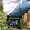 Collapsible Stool Mini Lightweight Recliner Foot Rest Fishing Chair Footrest For Patio Travel Picnic Walking Hiking Festival
