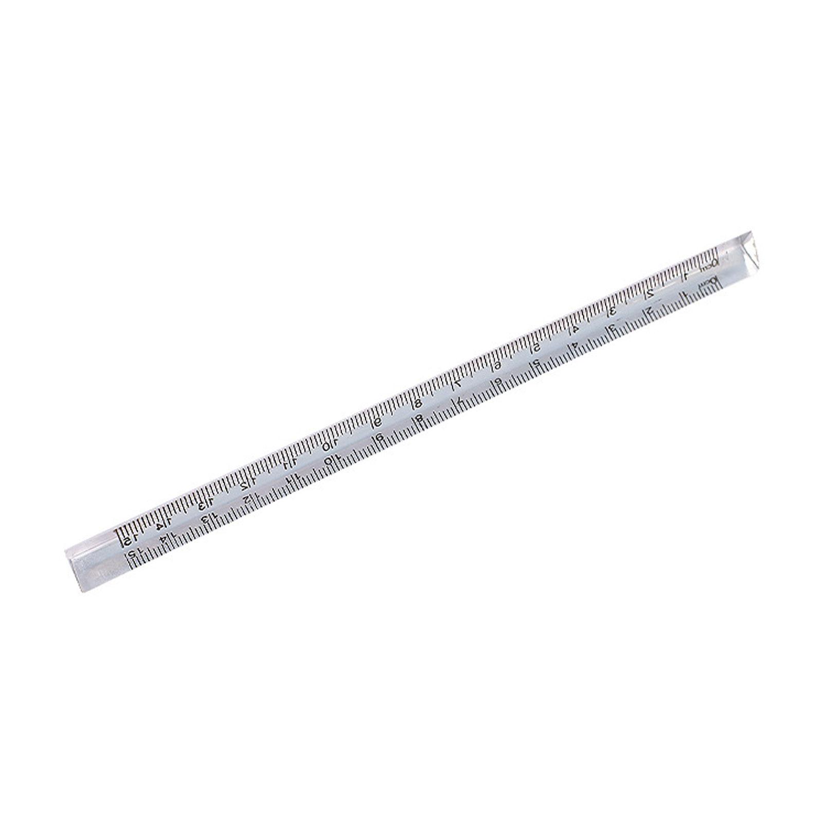 Straight Measuring Ruler Clear Drafting Ruler School Office Supplies 5.9in 1