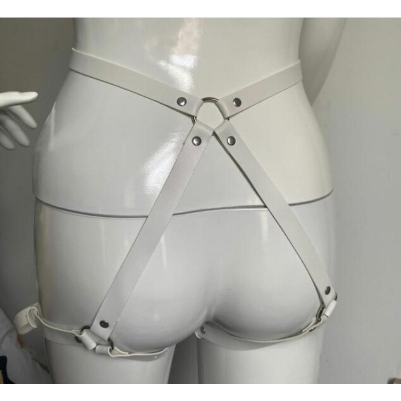 Women Sexy Garter Belt PU Leather Harness Lingerie Bdsm Bodystockings Garter Belt Fetish Erotic Rave Sword Belts Gothic bodysuit