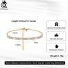 ORSA JEWELS 925 Sterling Silver 14K Gold Tennis Chain Bracelet With Emerald Cut Cubic Zirconia & Paperclip Chain Jewelry SB214