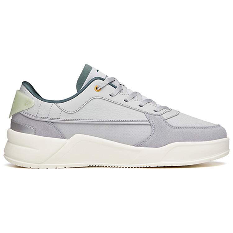 New Anta Breathable Low Top Skateboard Shoes Men's Mist Gray Patchwork 912138823-2