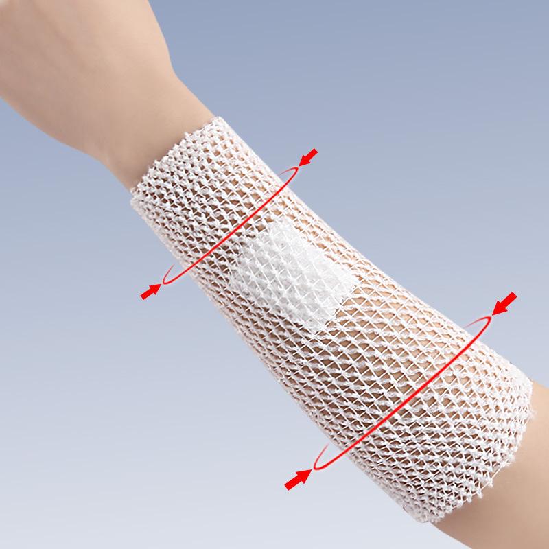 Elastic Mesh Bandage Roll for Multi-Purpose Body Support and Fixation