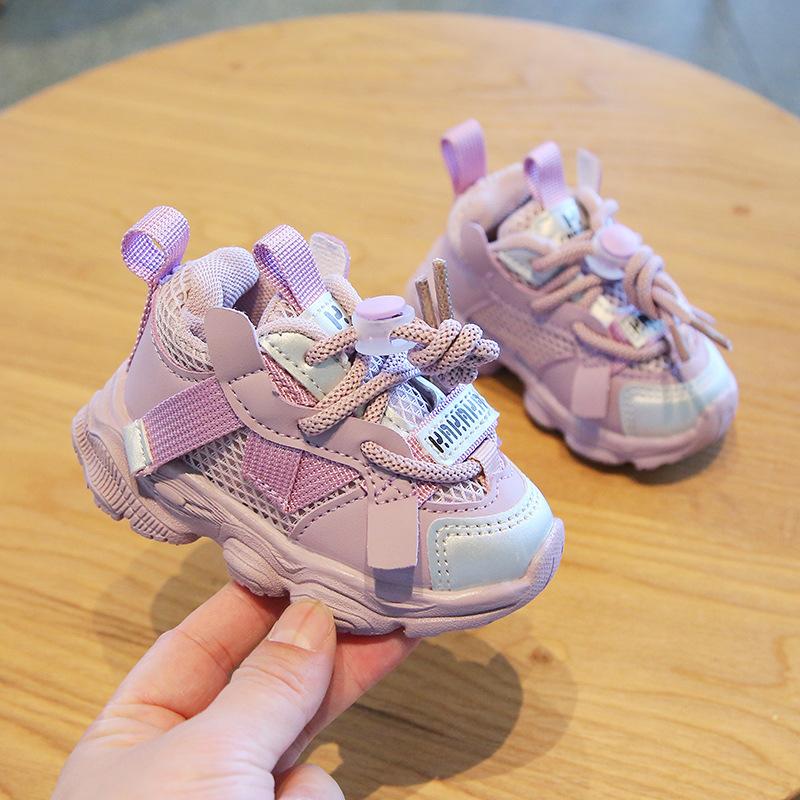 Mädchen Freizeit Dad Schuhe Weiche Sohle Mesh Kinderschuhe Frühling und Herbst Jungen Einzelne Schuhe Sport Kleinkindschuhe