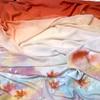 Tessuto Stampato Paesaggio Cinese Traslucido Stile Antico Chiffon Stampato Tessuto Hanfu Abito Hanfu Costume di Scena Decorazione 1/3/5M