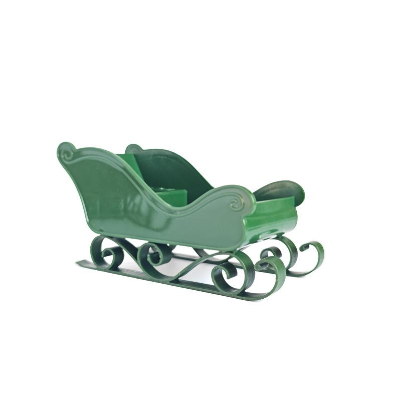 Christmas Decoration Home Decoration Sledding Ornament Set, Winter candy Sledding Gift Storage Container, Rack Storage