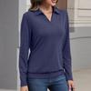 Women's Solid-color Fashionable Long-sleeved Top