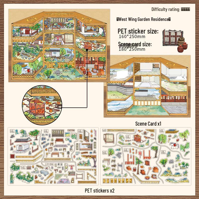 

Infeel.Me 42nd Series 2.5D Large Scenery Sticker - PET+White Card