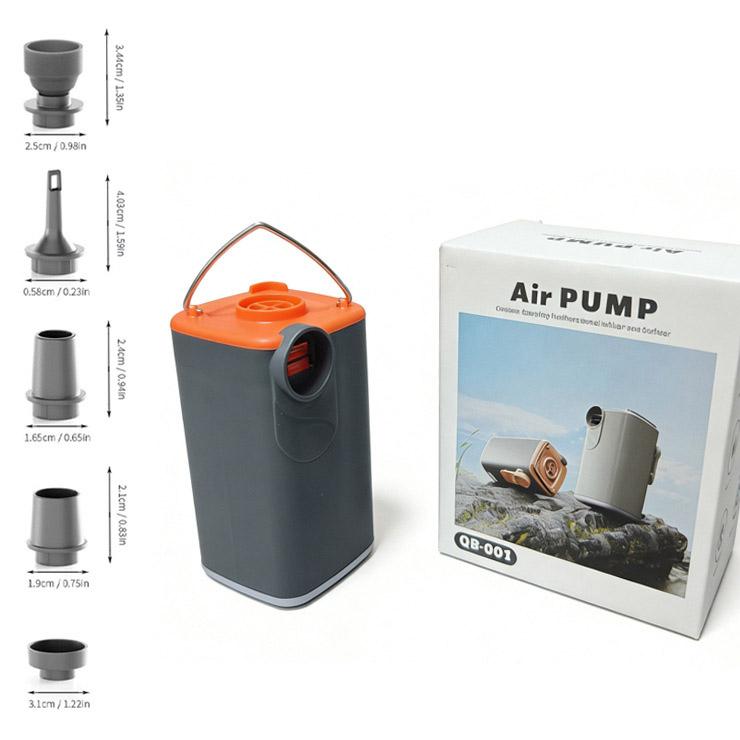Portable Electric Air Pump with Built-in Lighting for Fast Inflating Airbeds Swimming Rings Pool Toys On-the-Go