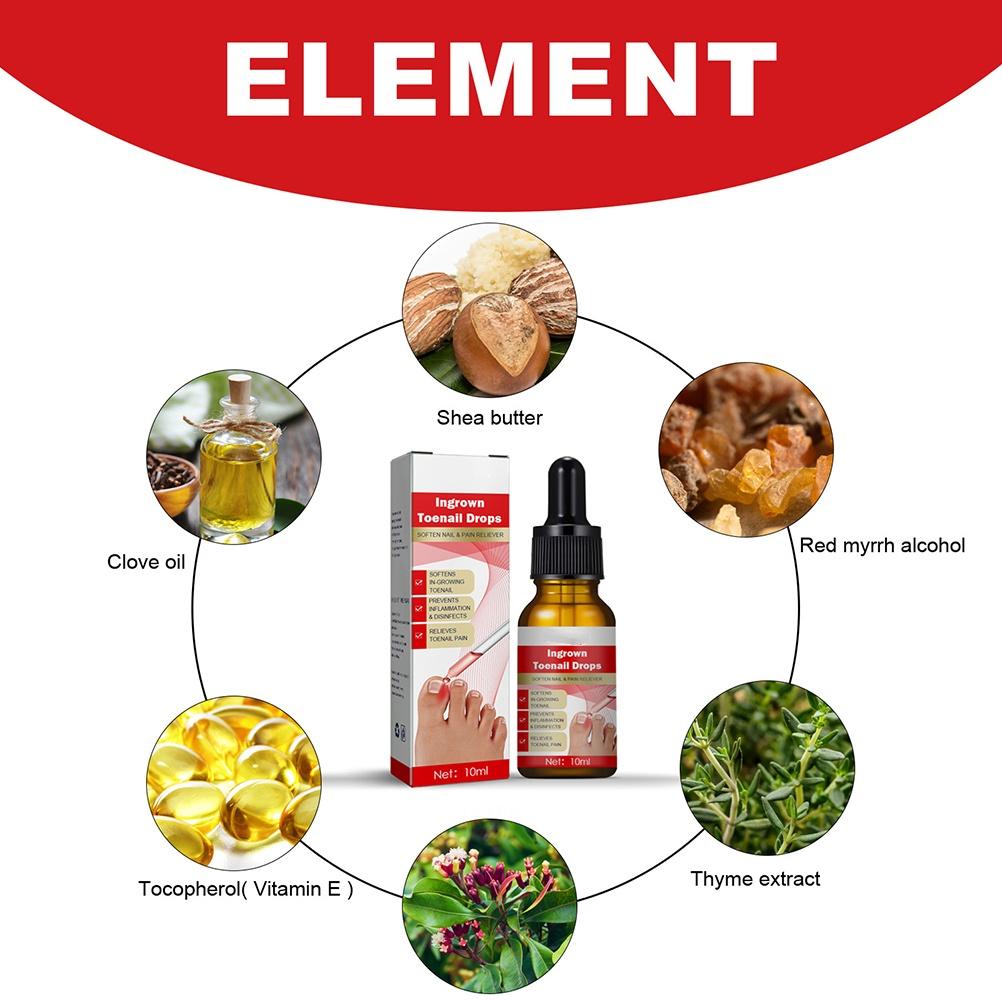 Öl zur Korrektur eingewachsener Zehennägel, Tropfen zur Nagelpflege bei eingewachsenen Zehennägeln