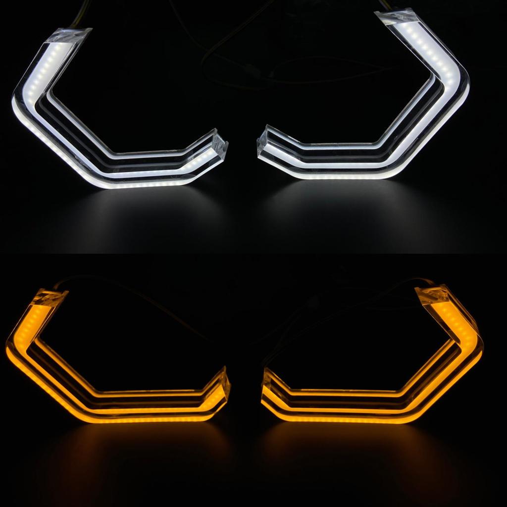 Dual-Color LED Crystal Angel Eyes for E90, E91, F30, M3, M4