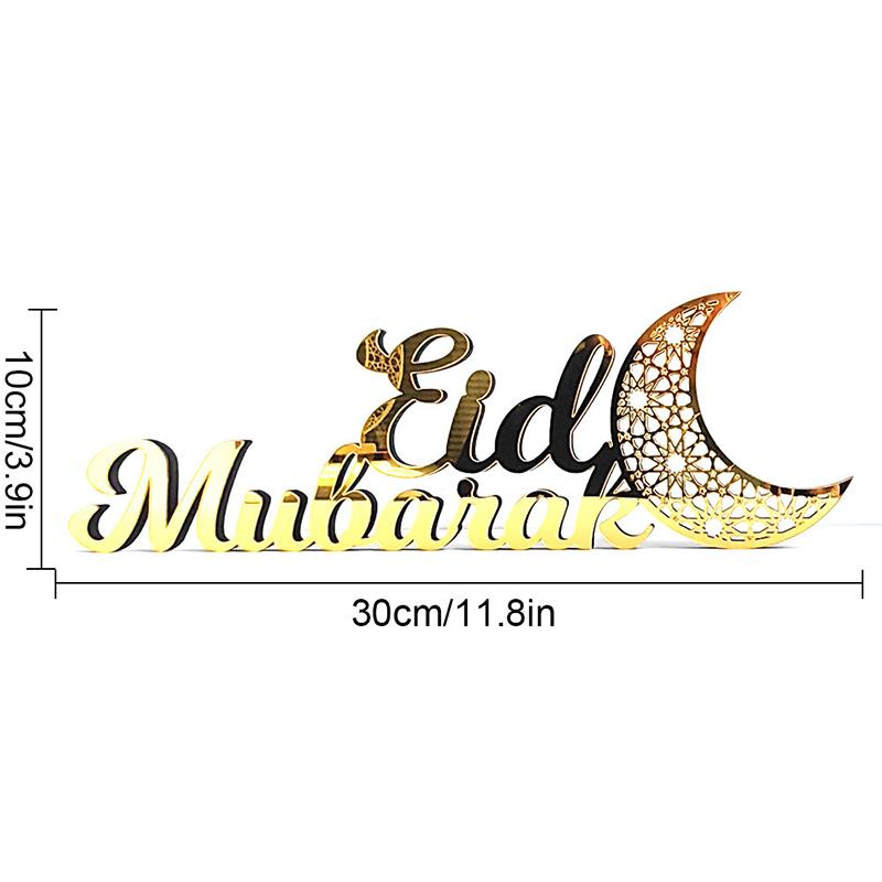 Ramadan Mubarak Acrylic Ornament For Home Islamic Muslim Party Decor 2025 Eid Mubarak Ramadan Kareem Decoration Eid Al Adha Gift