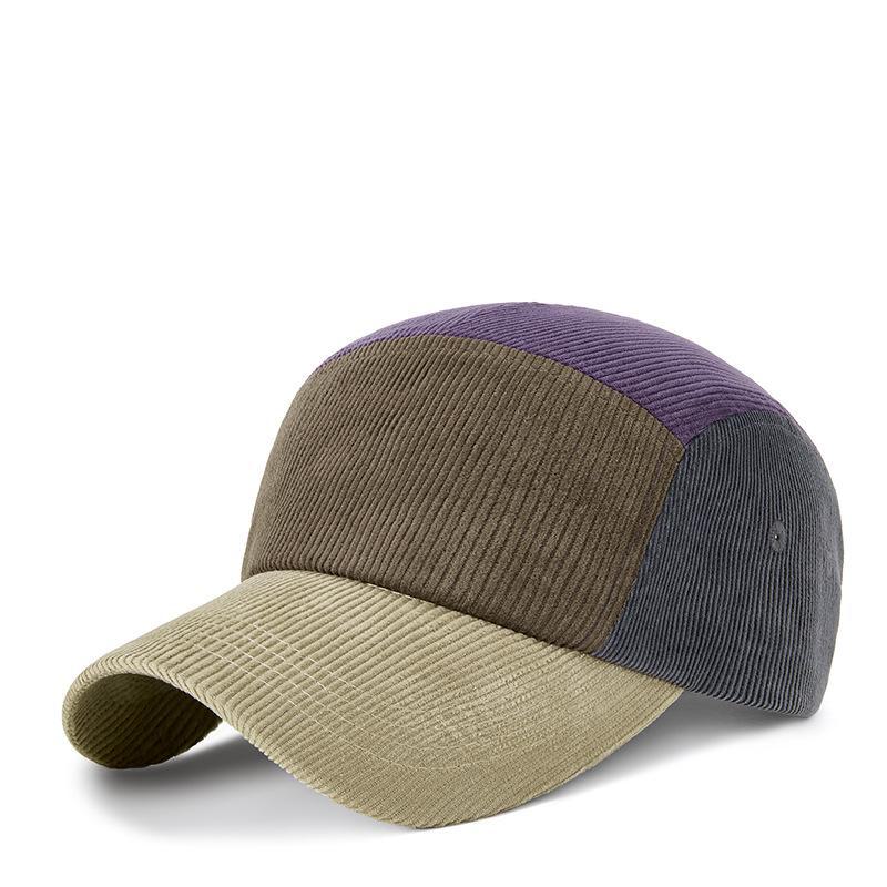 

Бейсболка унисекс в стиле ретро из вельвета — контрастный цвет, удобная для осени/зимы M (56-58cm) кофейный