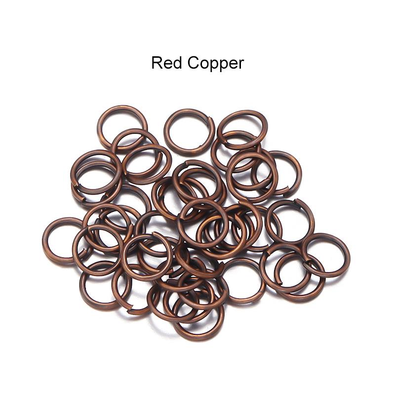 50-200pcs/Lot 3-20mm Open Single Loops Jump Rings Split Rings For Jewelry Finding Making DIY Accessories Connectors Supplies
