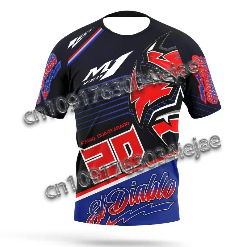 

26 New Fabio Quartararo20 Driver Summer Men s and Women s Breathable Extreme Sports Moto GP Sweat Absorbing Motorcycle T-shirt 6XL