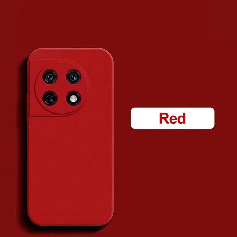 

Для OnePlus 11 Чехол Жидкий силиконовый чехол для OnePlus 11 One Plus 11 10 Pro Полная защита Мягкий чехол для OnePlus 11 Чехлы для телефонов For Oneplus 11 красный