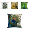 Premium Quality Peacock Feathers Sofa Bed Car Pillow Case For Timeless Home Elegance