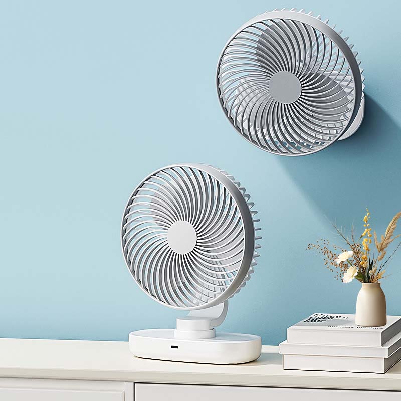 Desktop fan office home dormitory mini fan USB charging long battery life shaking head fan desktop fan