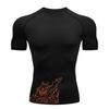 Graphic Athletic Quick Dry Tshirts for Men Short Sleeve Compression Shirts Gym Workout Running Undershirts Baselayers Tees Tops