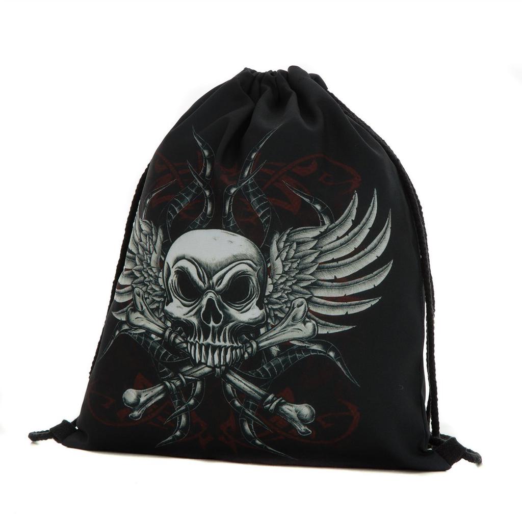 Travel Duffel Bag Waterproof Fashion Lightweight Large Capacity Portable Luggage Bag Funny Skeleton Skull