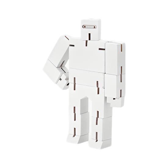 Holzwürfel-Roboterspielzeug, pädagogischer Transforming-Roboter, Actionfigur, 3D-Puzzle, Twisted Cube-Roboter, Bausteinspielzeug, Geschenk für Kleinkinder, Jungen und Mädchen