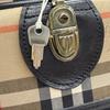 Excellent Burberrys Boston bag Shadow Horse Nova Check Pattern Leather Used