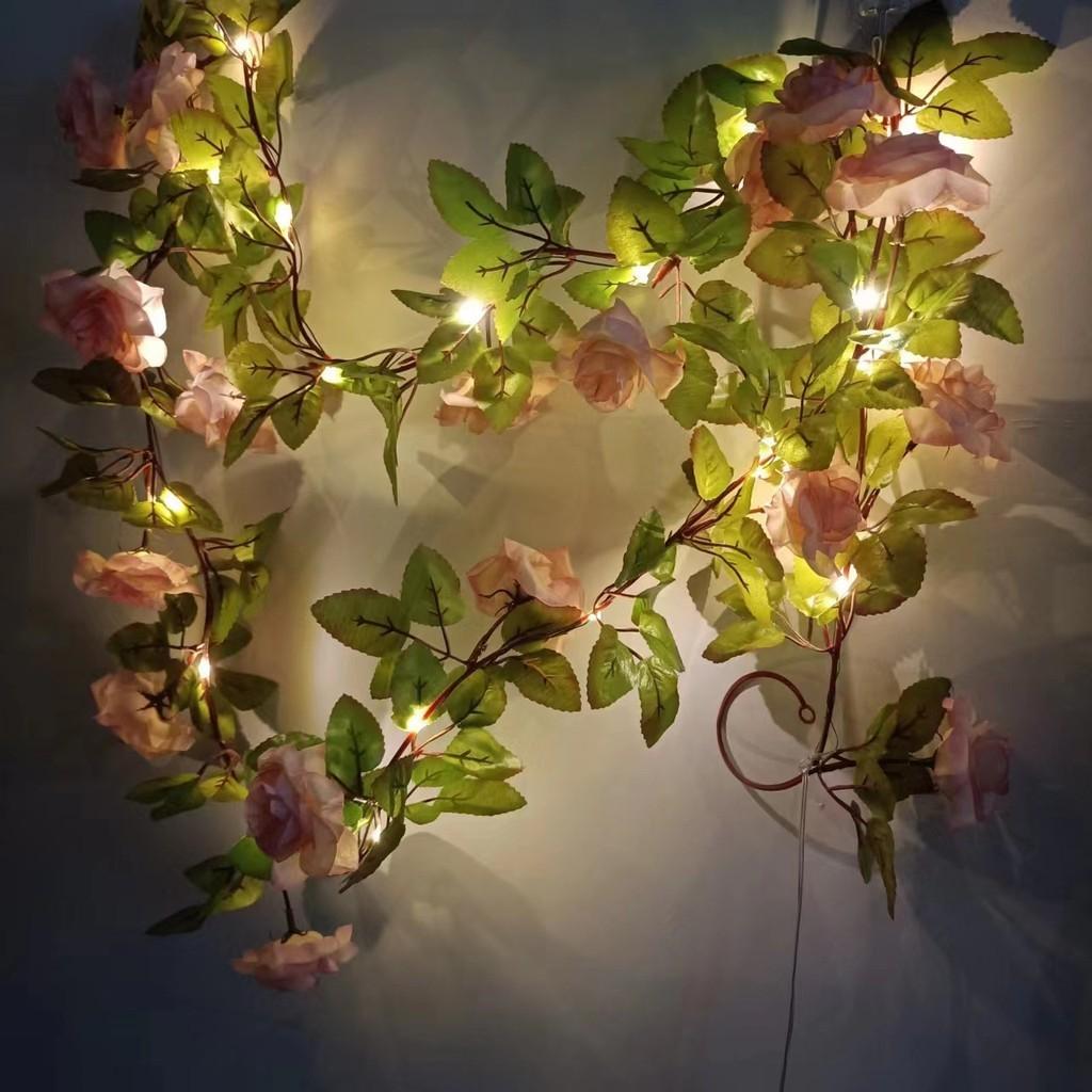 Romantic Led Rose Vine Lights In Warm White For Weddings And Special Occasions