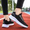Women's Shoes Summer 2024 Mesh Casual Women's Lace-up Lightweight Thick Sole Breathable Outdoor Sports Running Shoes for Women