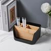 Bamboo and Wood Storage Box Removable Multi-function Large Basket Capacity Sundries Storage Box Home Organization Storage