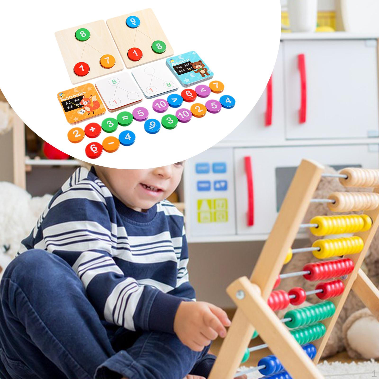 

Wooden Counting Numbers Board Number Toy Early Education Calculation Math for Age 3 4 5 6