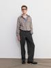 FRAGE A-Sic Pintuck Wide Straight Slacks - Charcoal