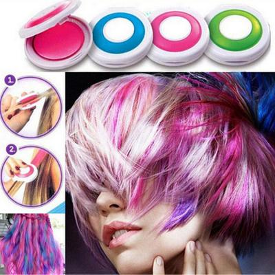 Pigmentiertes Haarkreidepulver Leicht zu bedienende Mini-Haarfarbe Temporäre Farbe Schönheitspastelle Make-up-Zubehör