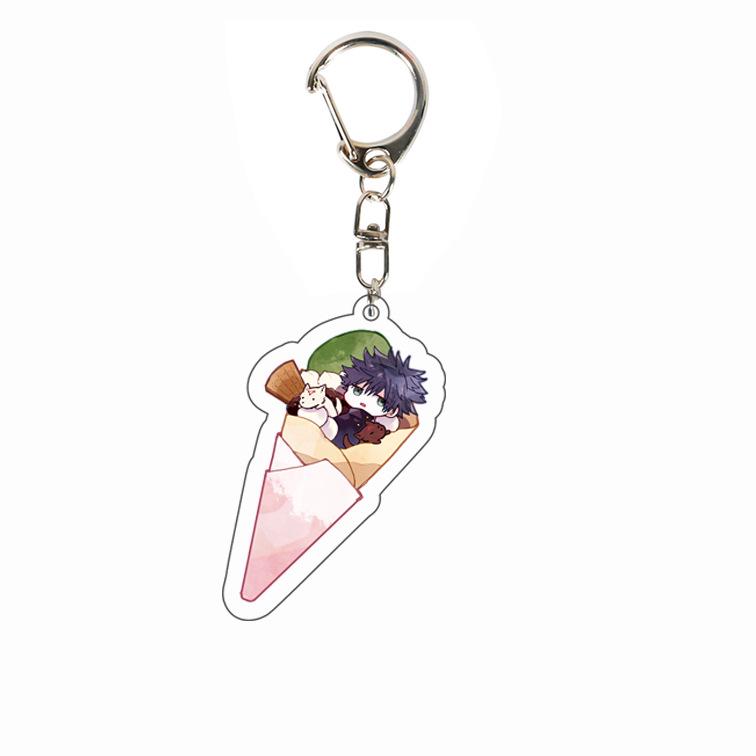 Klíčenka Jujutsu Kaisen: Yuji, Megumi, Gojo - Oboustranný akrylový přívěsek