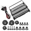 RC Roof Rack, Sturdy RC Luggage Carrier with Practical LEDs for Remote Control Cars (Black)