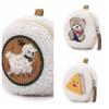 Pendant Small Makeup Bag Bear Earphone Bag Fashion Plush Coin Purse Keychain  Daily