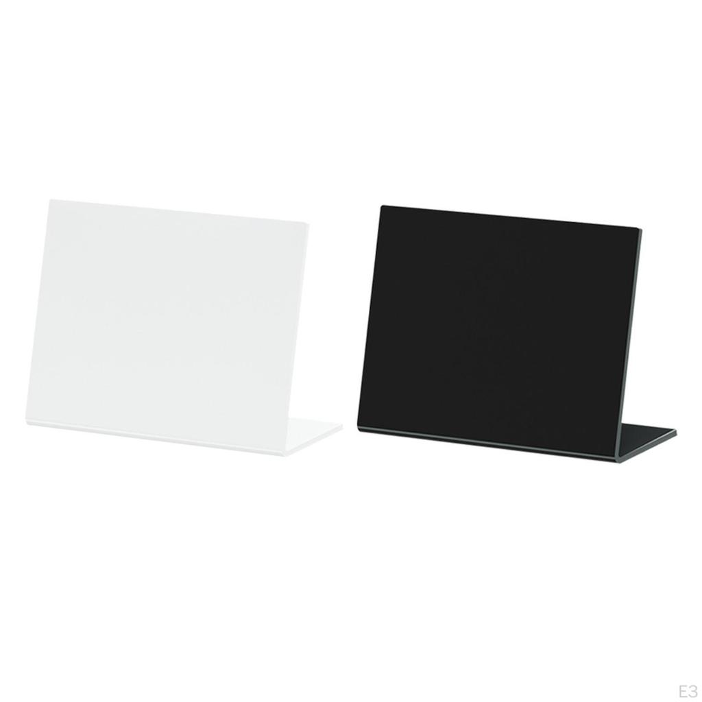 20 Acrylic Chalkboard Signs for Tabletop Use L Shaped Place Cards Events