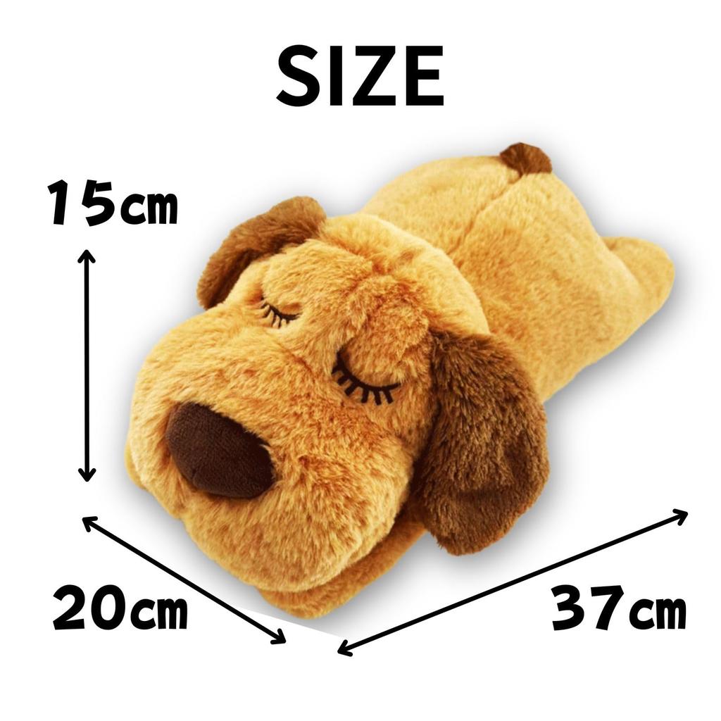 Leap Raupe Dog Plush Toy, Durable Large Dog Toy, Stuffed Animal, Separation Anxiety Relief, Light Brown