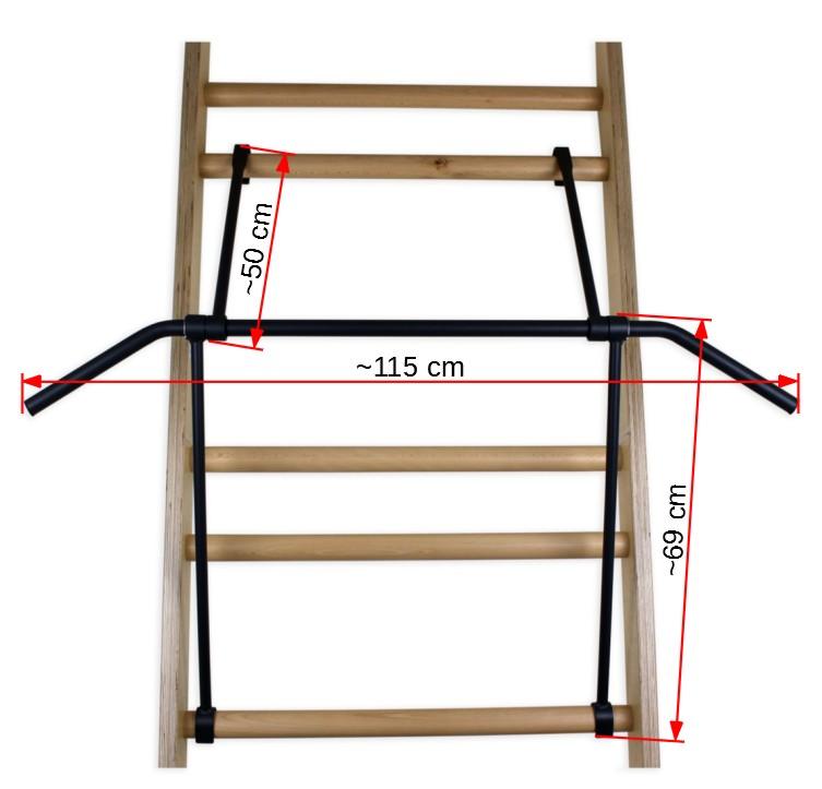 Pull-Up Bar For Gymnastic Ladders