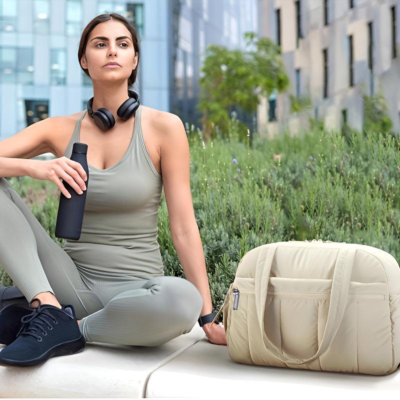 Yamashita Yutsuki Large Nylon Tote: Portable Women's Gym and Luggage Bag