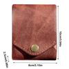 New Waterproof Multifunctional Compact Wallet Handmade PU Leather Built-in Pen Slot Slim Minimalist Wallet Coin Purse Travel