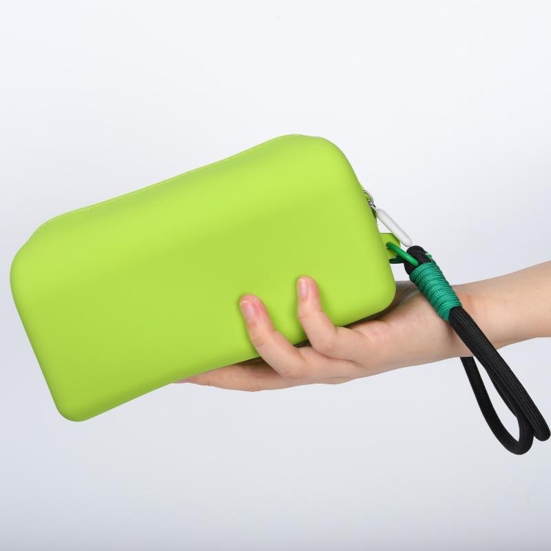 Silicone Storage Bag Versatile Earphone Storage Bag Cosmetic Bag Washable For Purse Gym Home