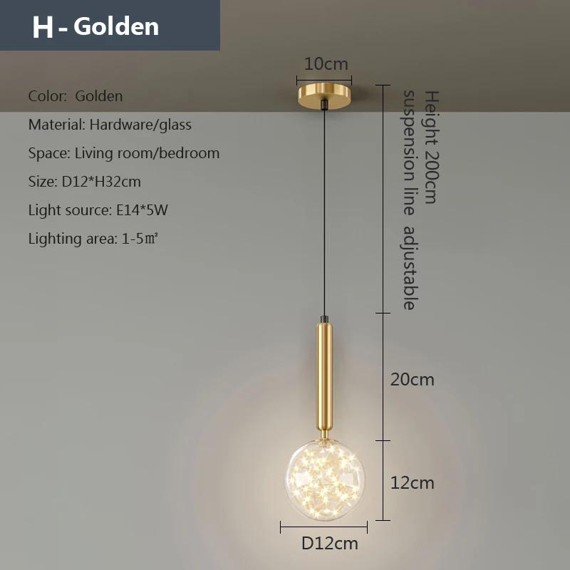 

Современный скандинавский светодиодный подвесной светильник, декор комнаты, звездное небо, романтика для гостиной, дизайнерское декоративное освещение для спальни, домашнее освещение Cool White